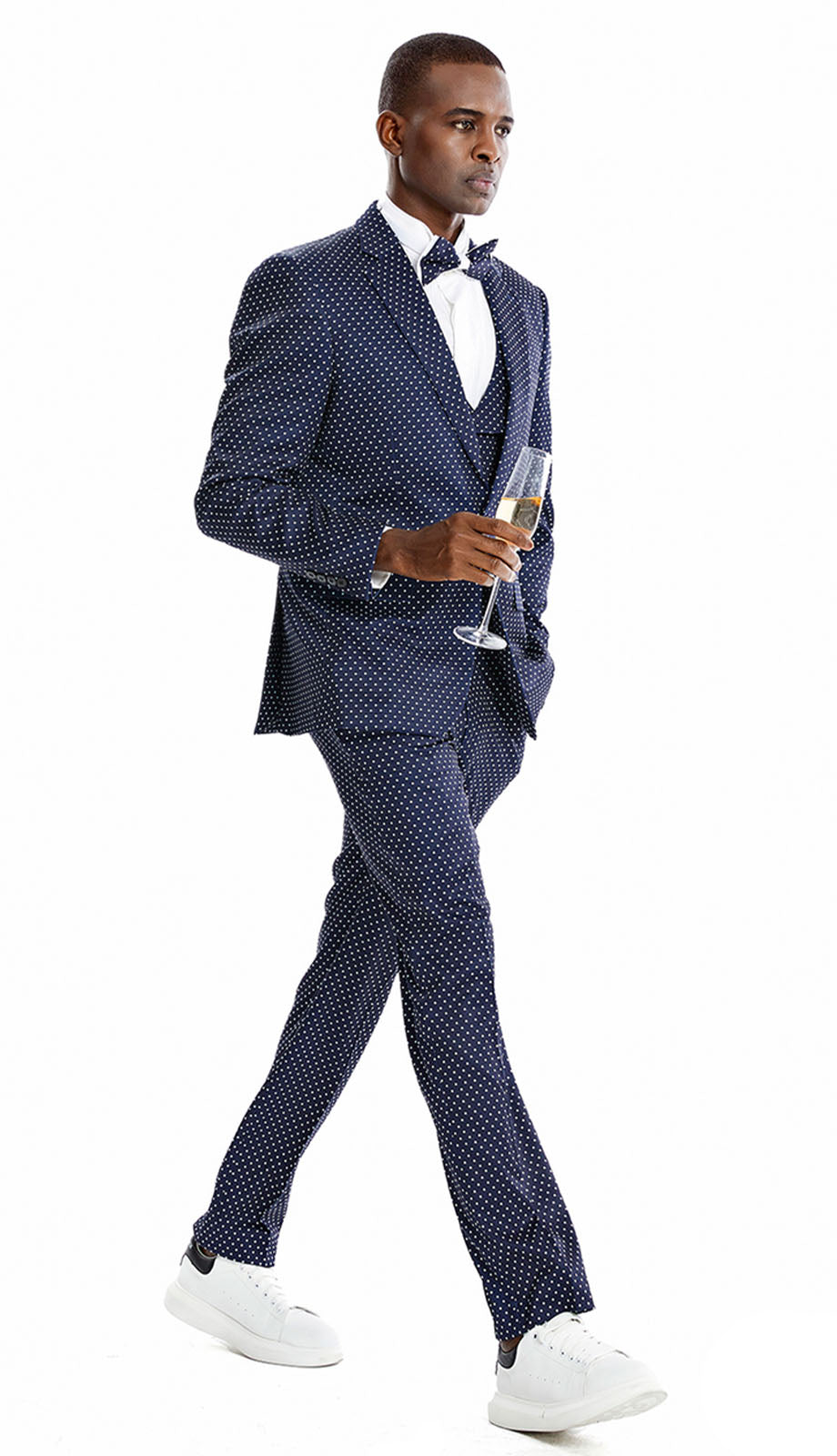 Tazzio M364SK-NVY Mens Suit