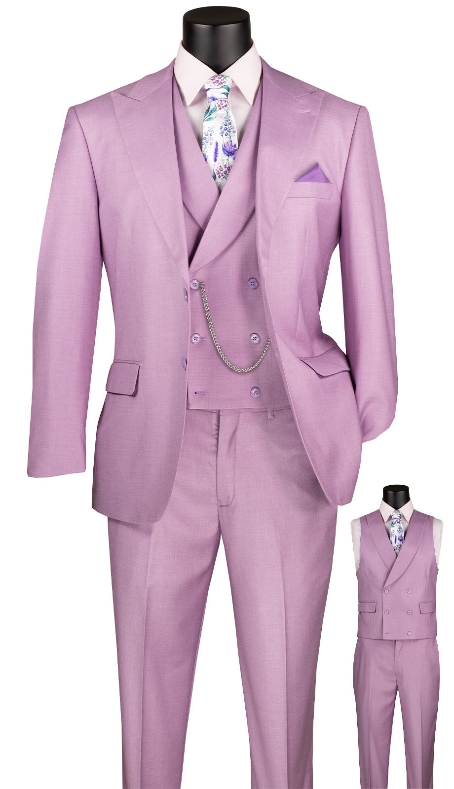 Vinci MV2K-2-LAV Mens Suit