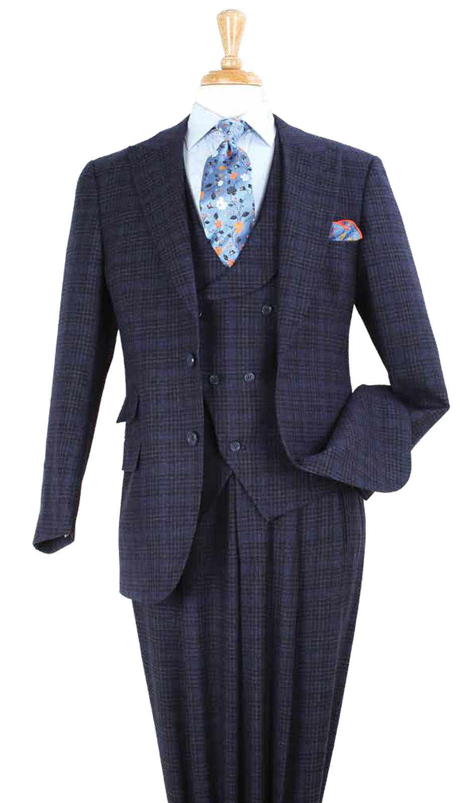 Iconic T-615-BLU Mens Church Suit