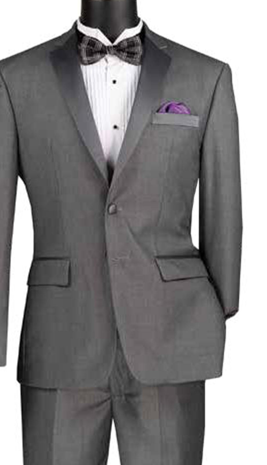 Vinci T-SC900-GRY Mens Tuxedo