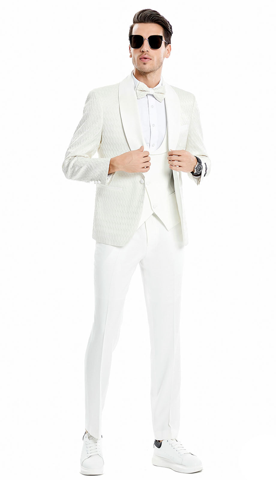 Tazzio M366SK-IVO Mens Suit