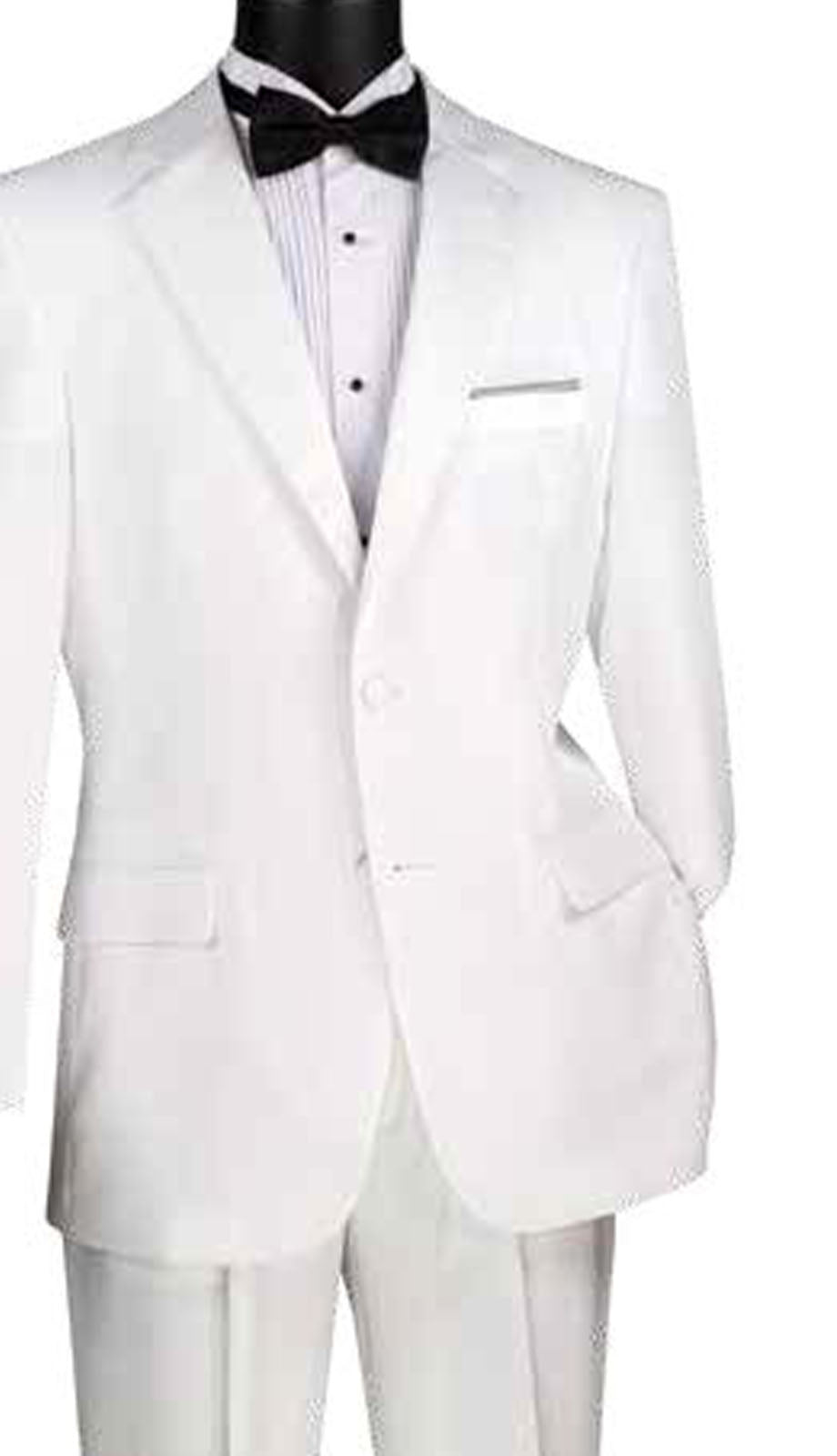 Vinci T-2PP-WHT Mens Tuxedo