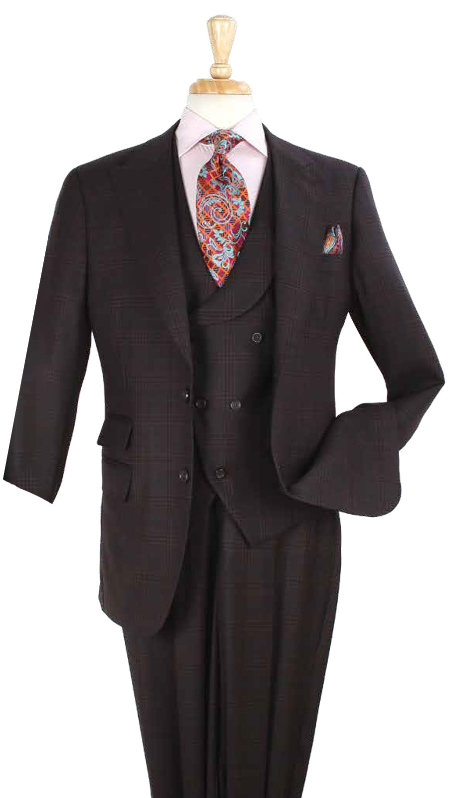 Iconic T-616-BRN Mens Church Suit