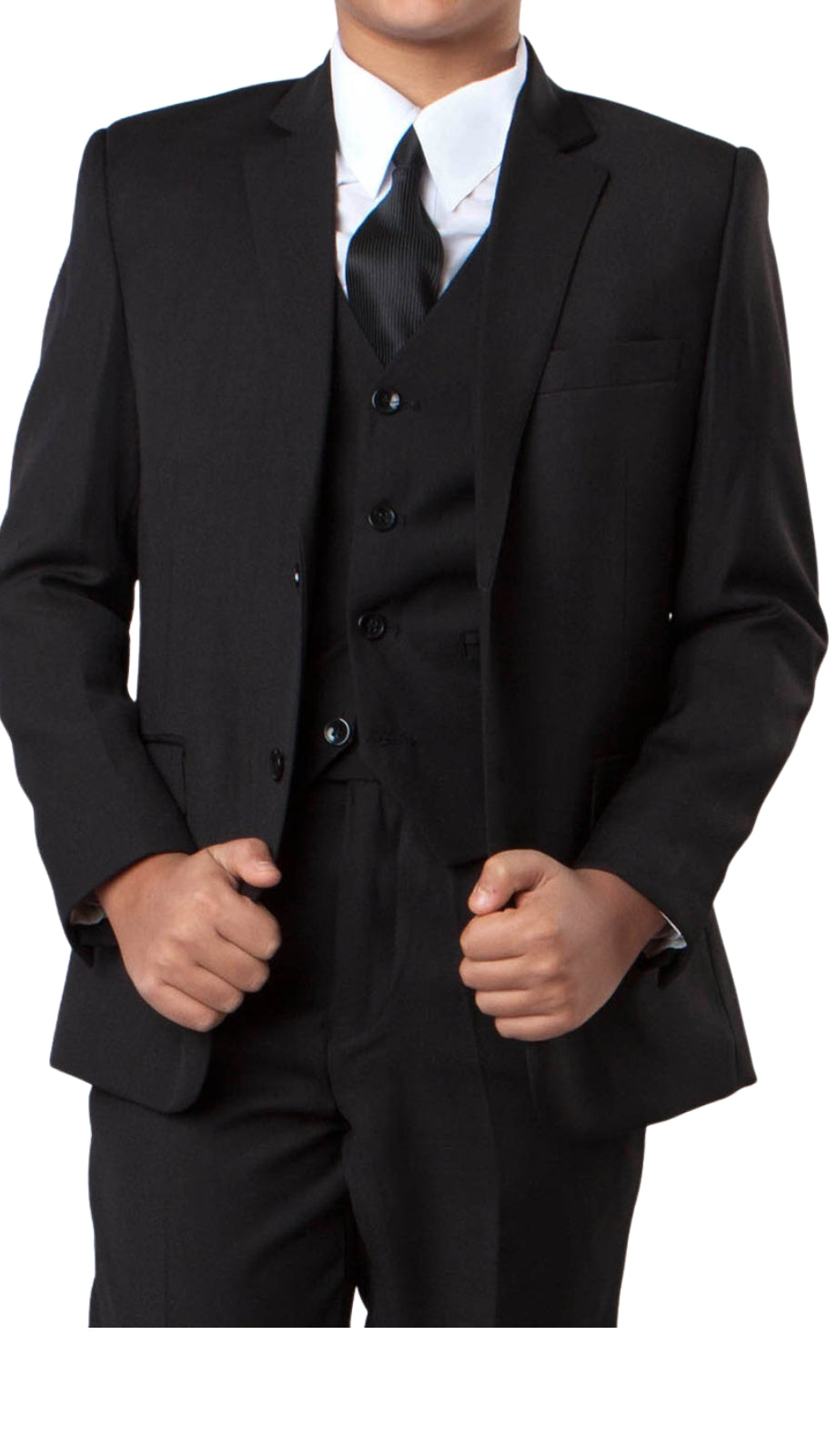 Tazzio B347H-01-BLK Boys Suit