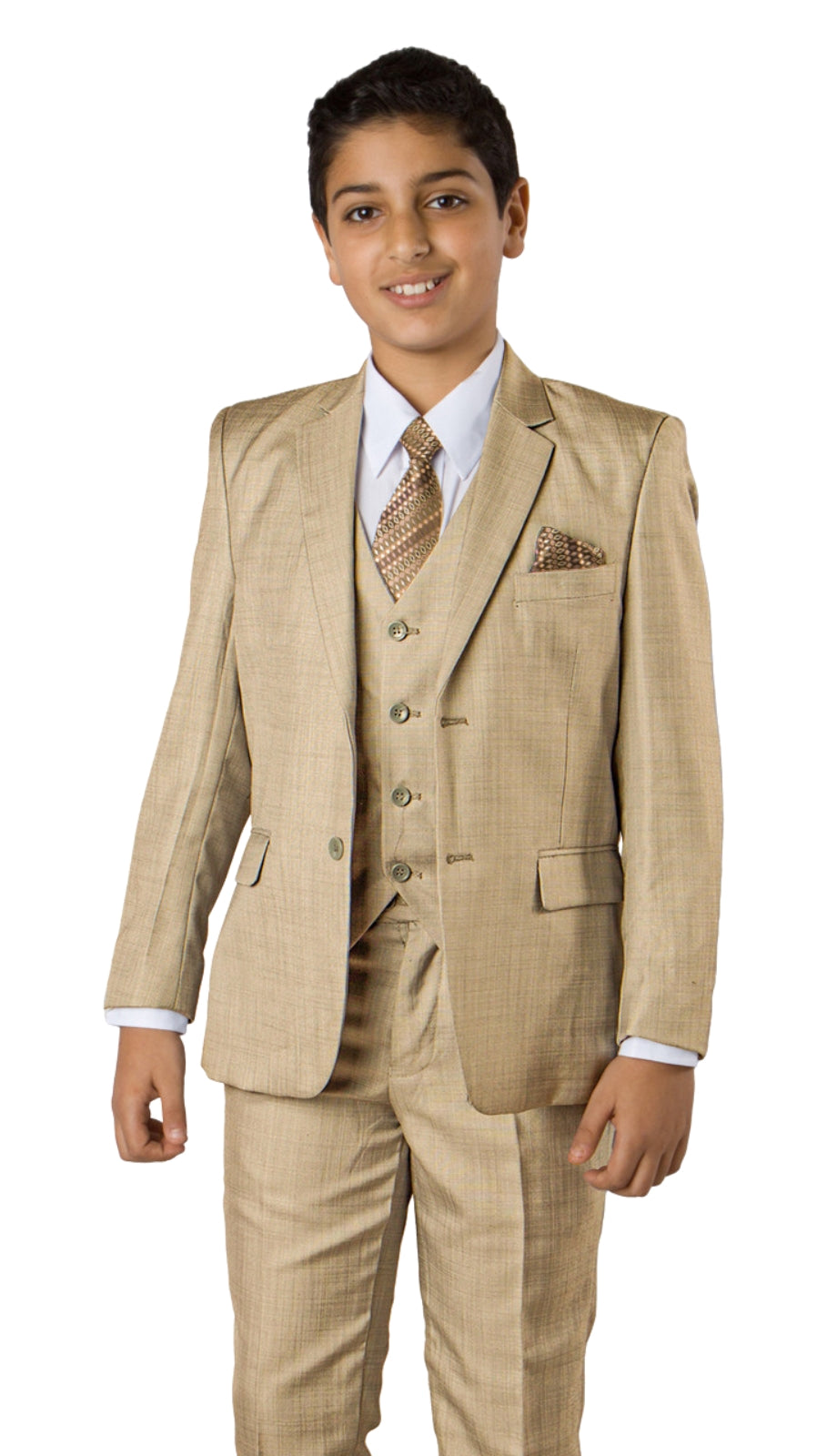 Tazzio B361-07-DARK-TAN Boys Suit