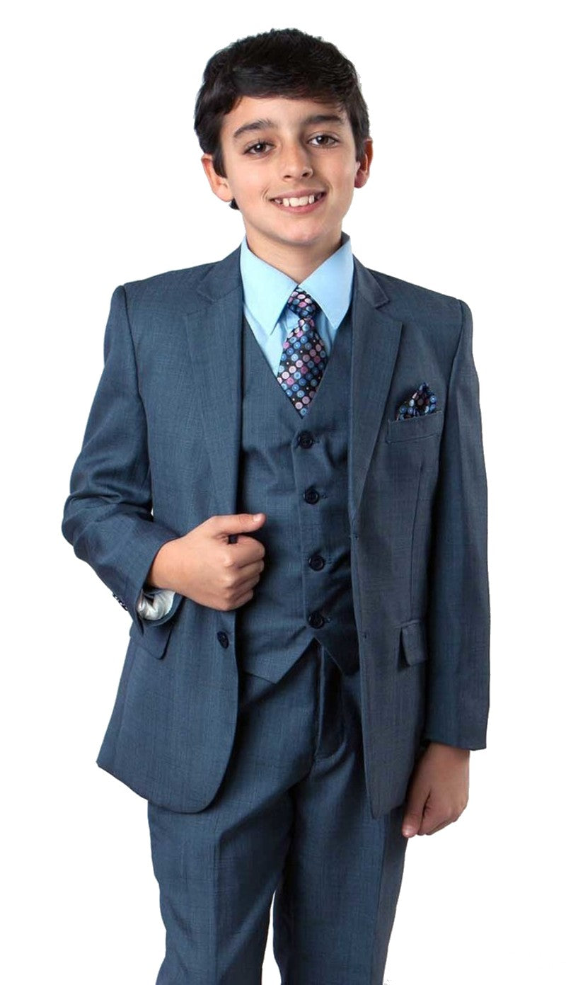 Tazzio B361-01-DARK-BLUE Boys Suit