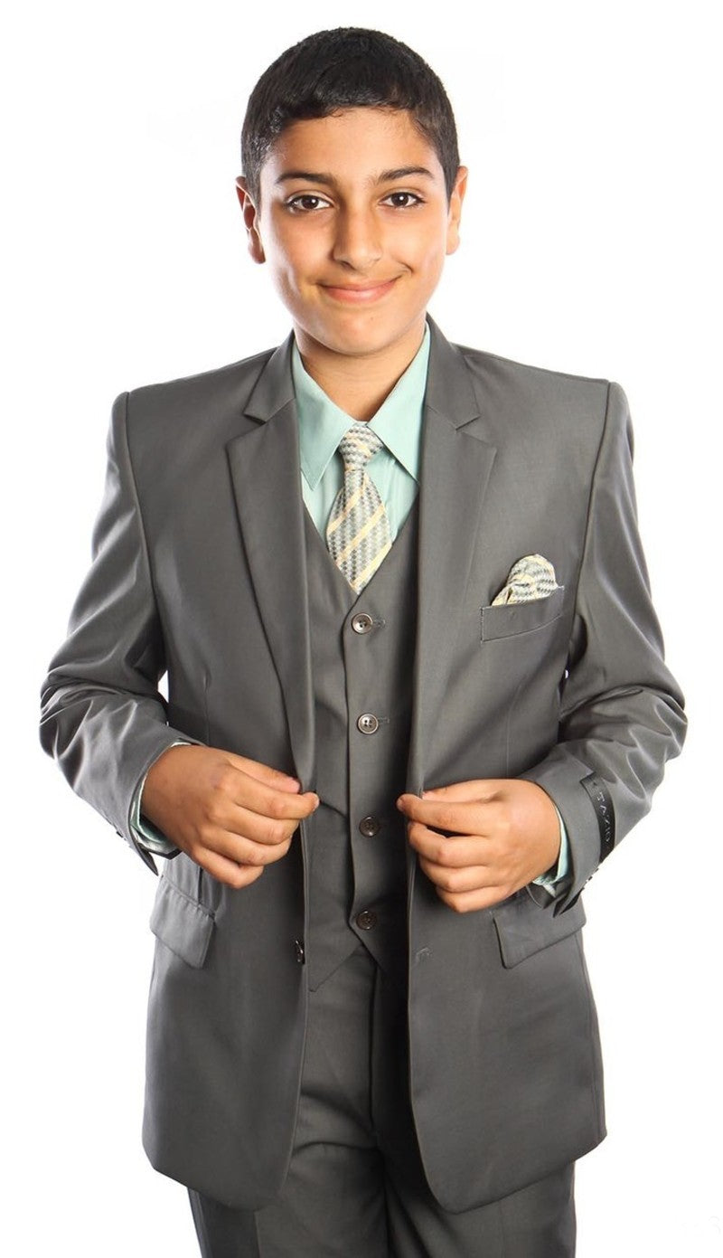 Tazzio Boys Suit B363-04-MOSS-OLIVE