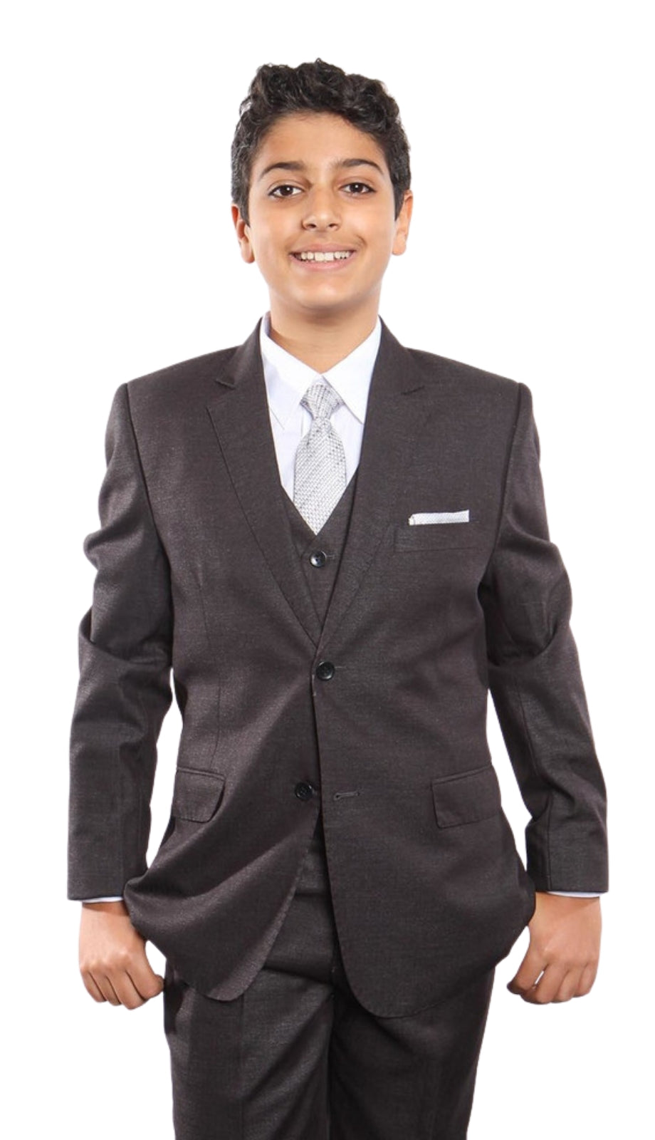 Tazzio B373-02-CHAR Boys Suit
