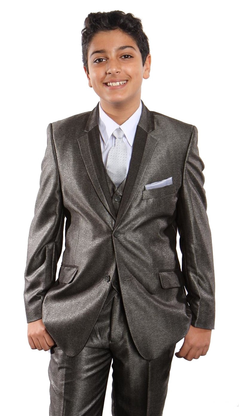 Tazzio B378-05-TAUPE Boys Suit