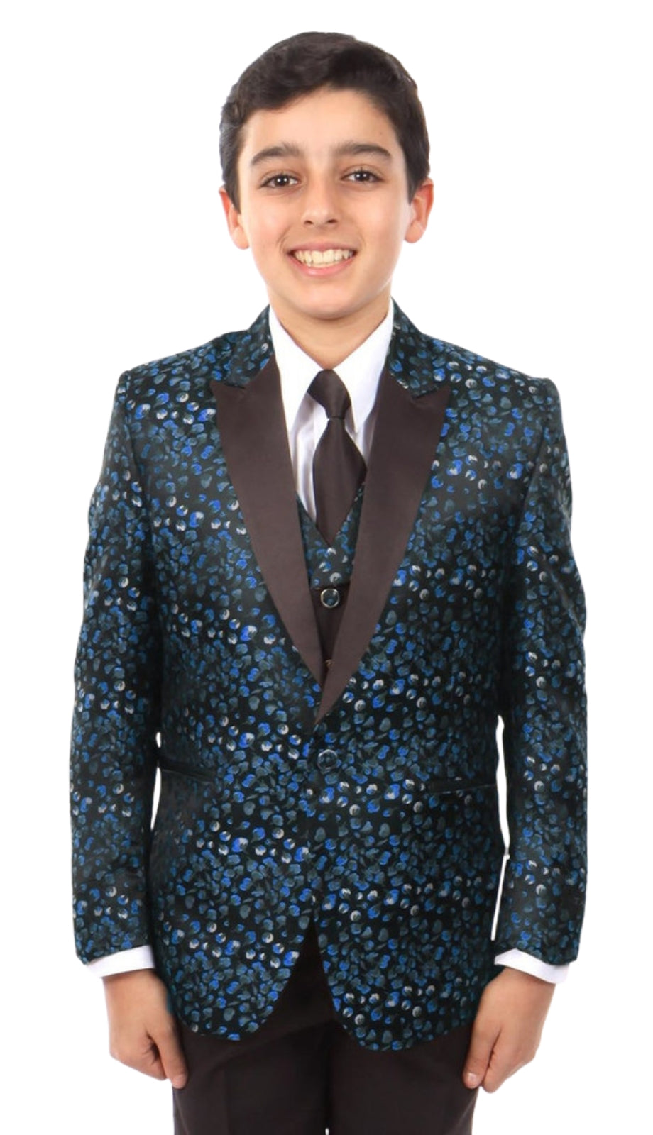 Tazzio B382-02-NAVY Boys Suit