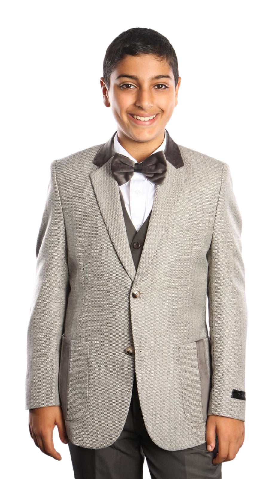 Tazzio B384-03-GRY Boys Suit
