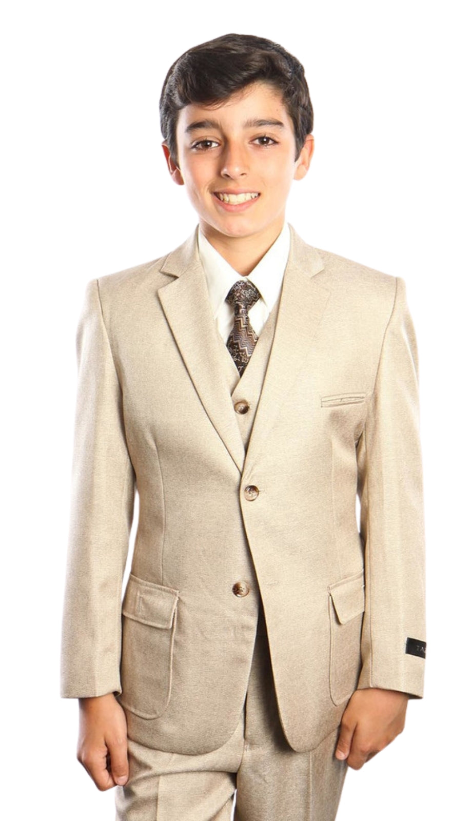 Tazzio B385-04-BEIGE Boys Suit