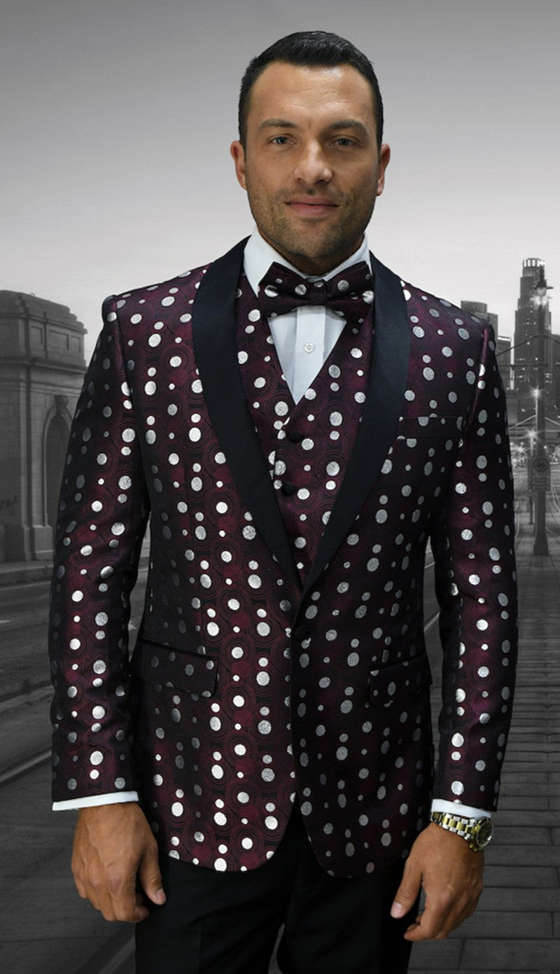 Statement zBellagio-13-BUR Mens Suit