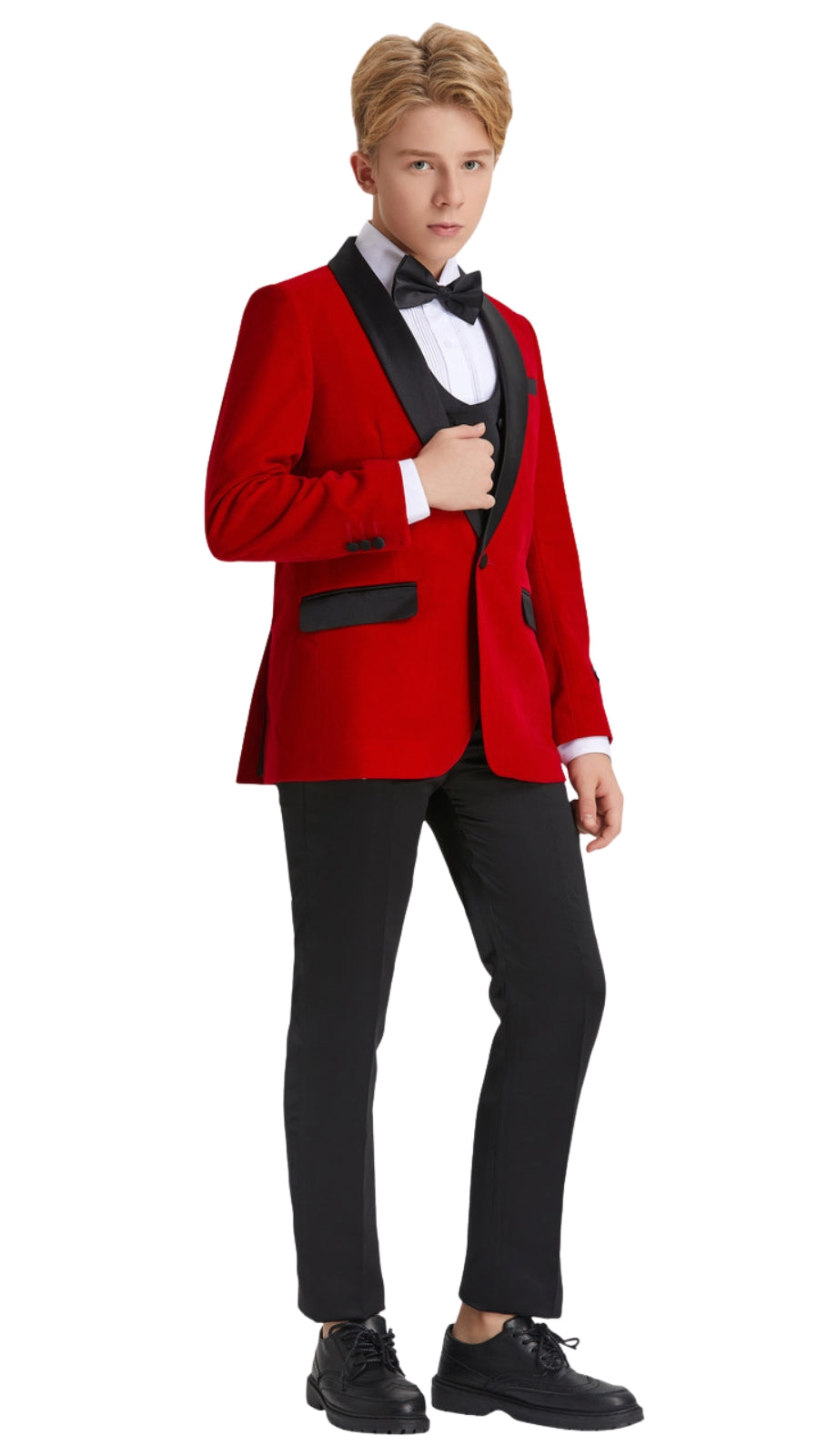 Tazzio BTV409S-03-RED Boys Suit