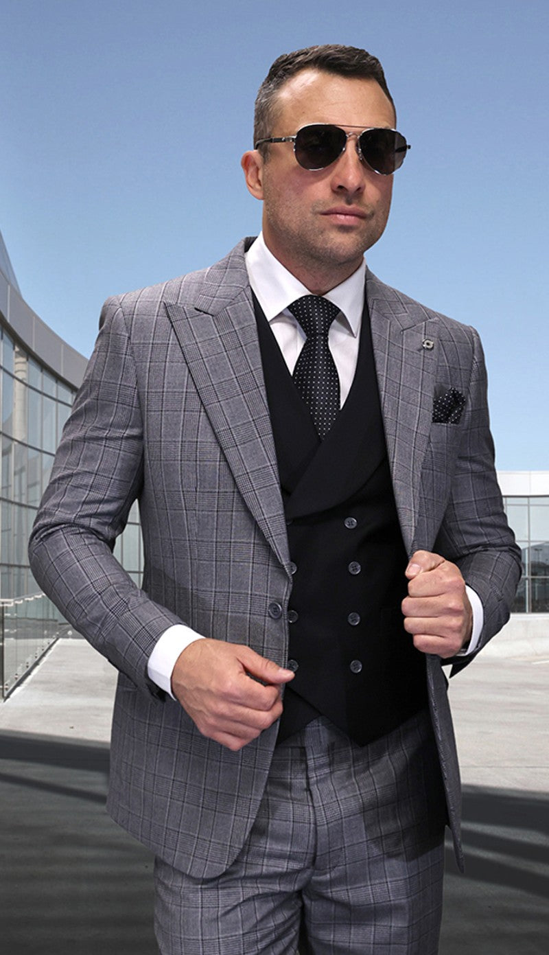 Statement CANON-BK Mens Suit