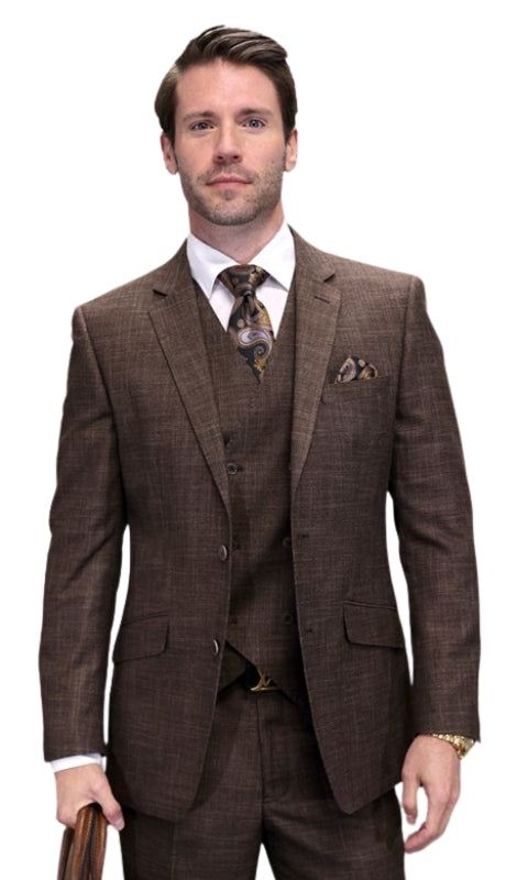 Statement CARNELI-BROWN Mens Suit