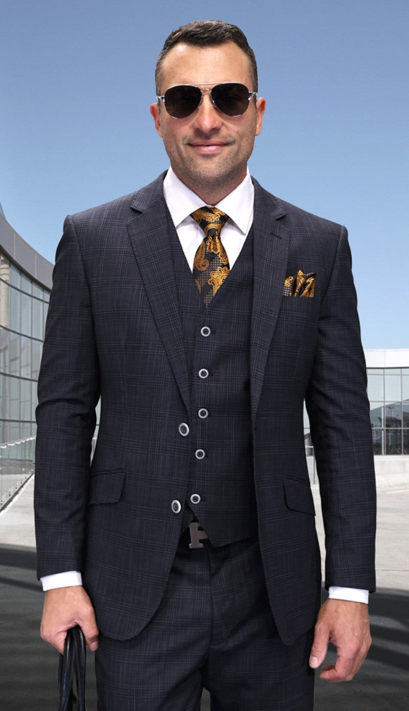 Statement CONARI-BK Mens Suit