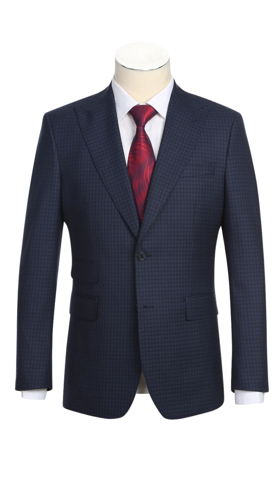 English Laundry Mens Suit EL92-51-410-GRY-BLUE Wool Suit