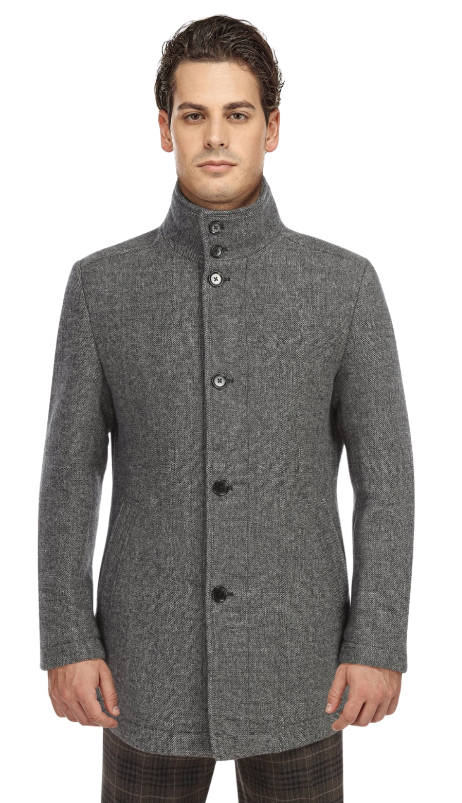 English Laundry Mens Coat EL98-10-092-GRY Long Coat
