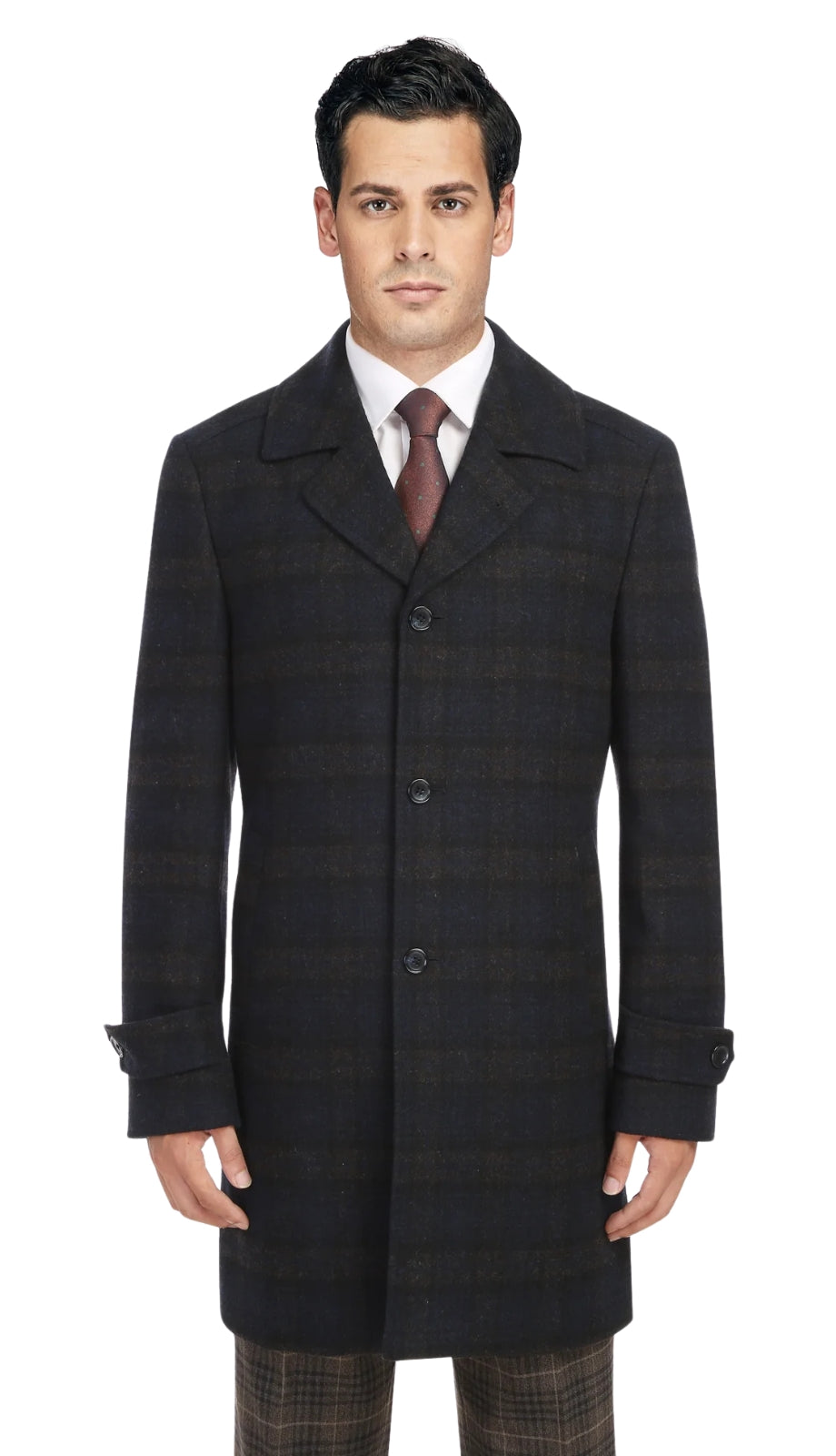 English Laundry Mens Coat EL98-52-410-NAVY Long Coat
