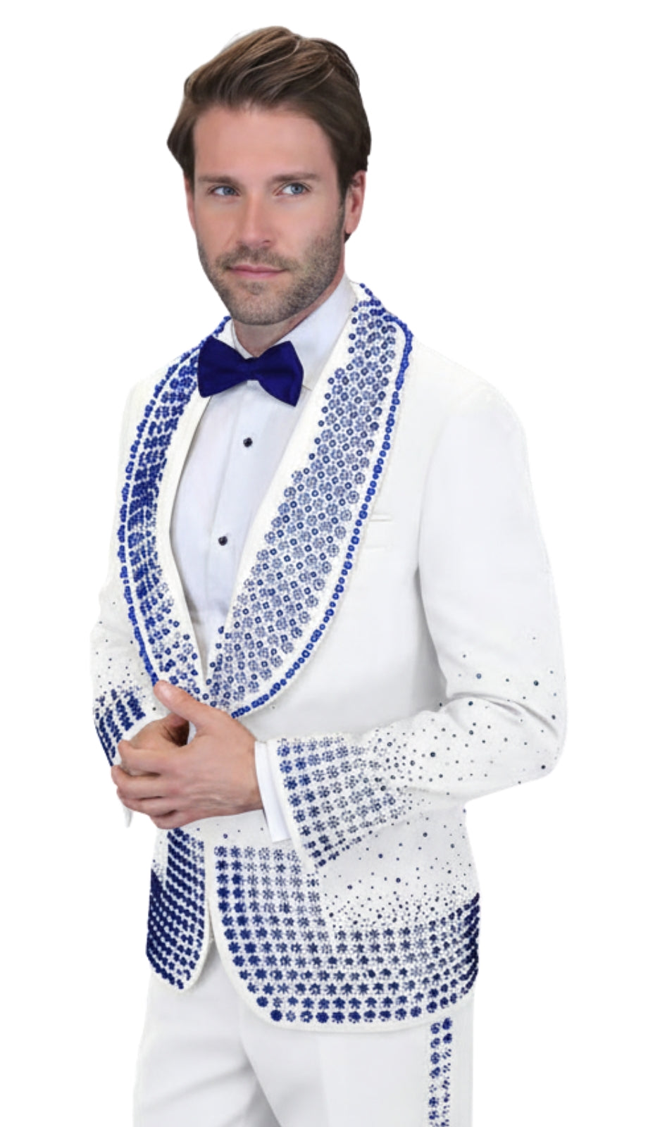 Statement ELEGANT-WHITE-ROYAL Mens Suit