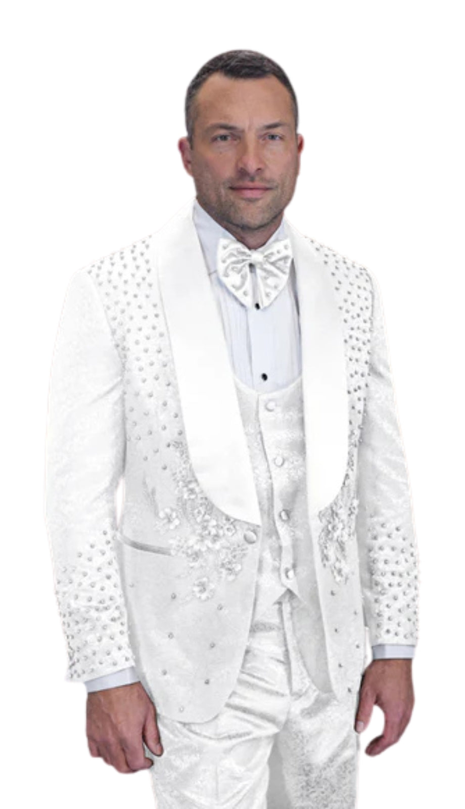 Statement ELIO-WHT Mens Suit