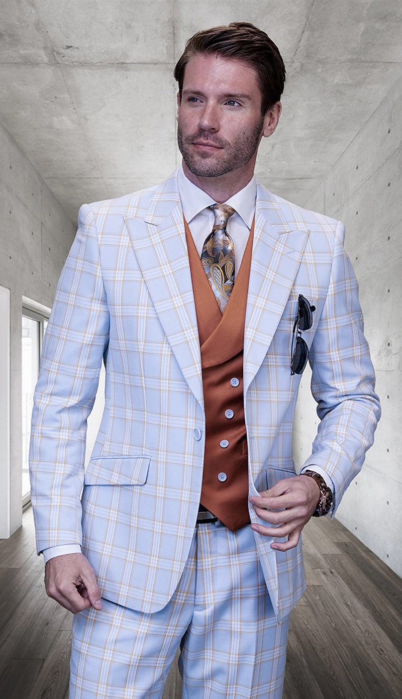 Statement FASINI-BL Mens Suit