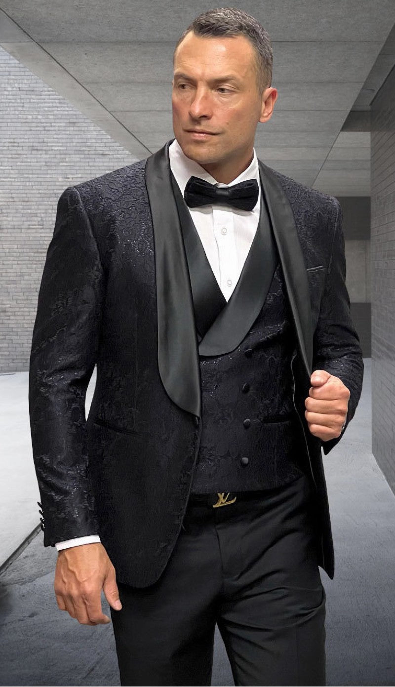 GRAMMY-BLK-CO Mens Tuxedo