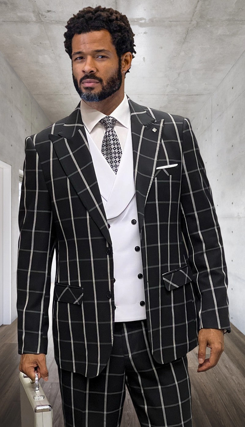 Statement LUCCI-BW Mens Suit