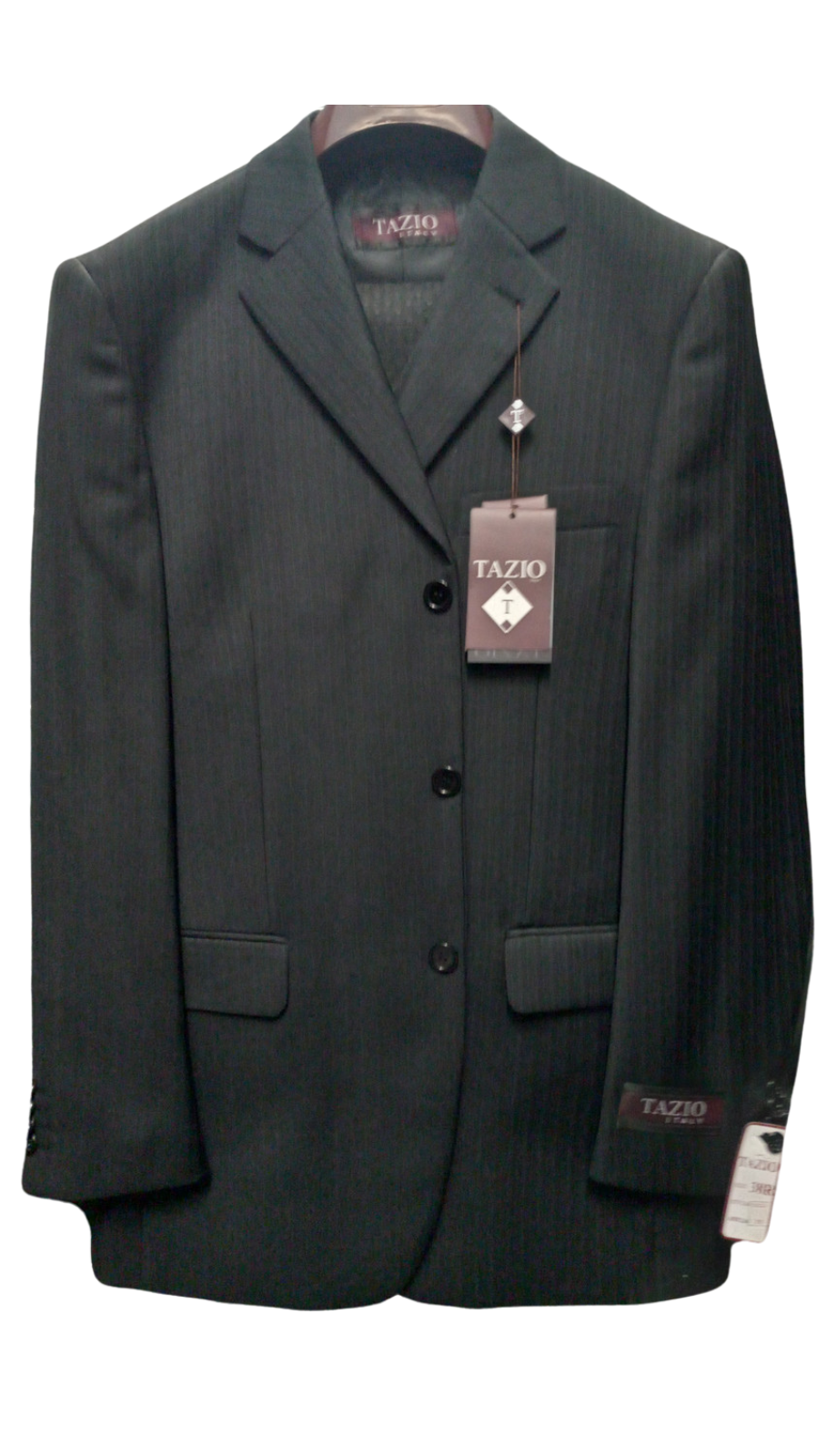 Tazzio Mens Suit M122-01-BLK-GRY