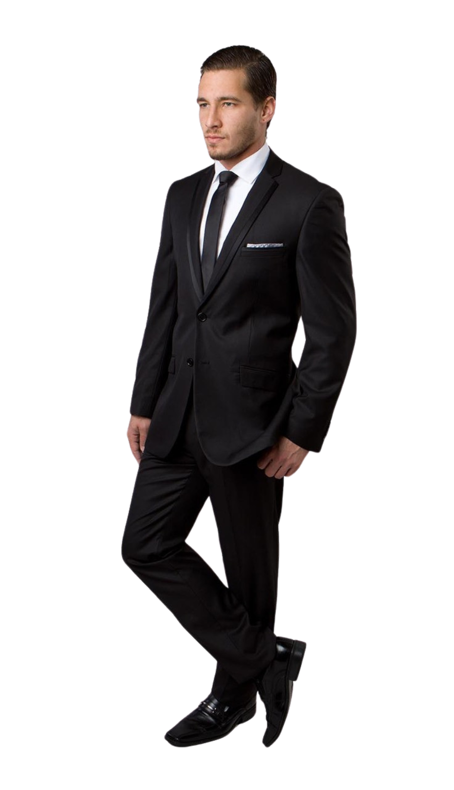 Tazzio Mens Suit M140S-01-BLK