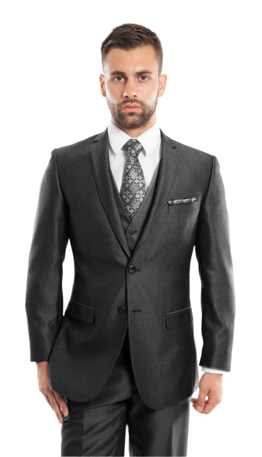 Tazzio B355-03-BLK Male Suit main image 0