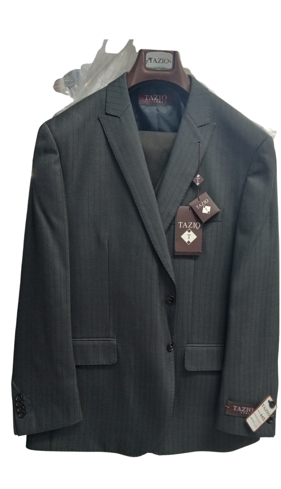 Tazzio Mens Suit M159-01-BLK