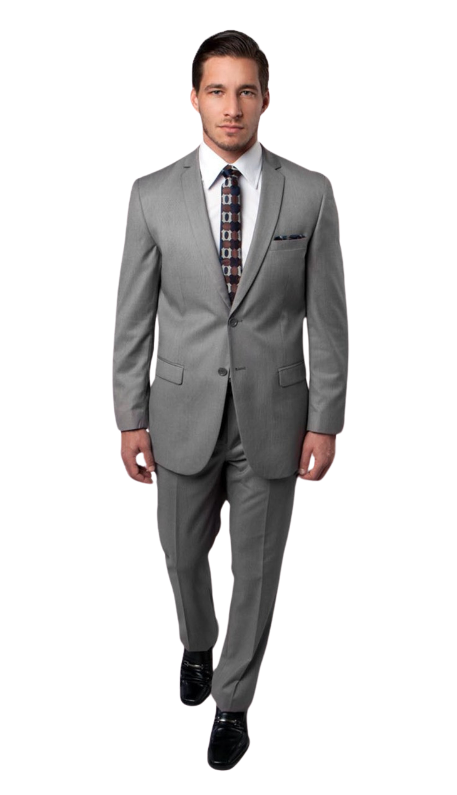 Tazzio Mens Suit M208S-05-LIGHT-GRY