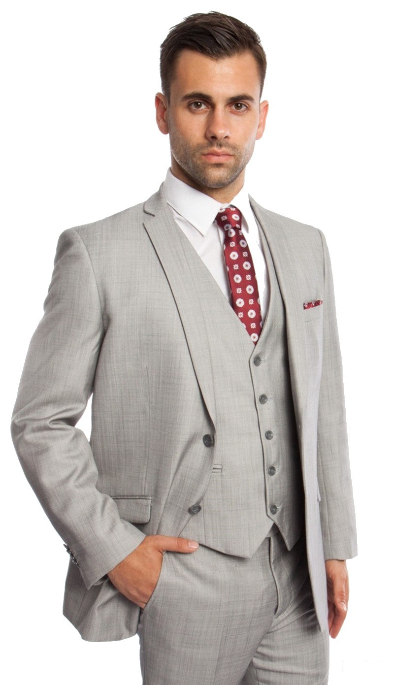 Tazzio M250S-03-LIGHT-GRY Mens Suit
