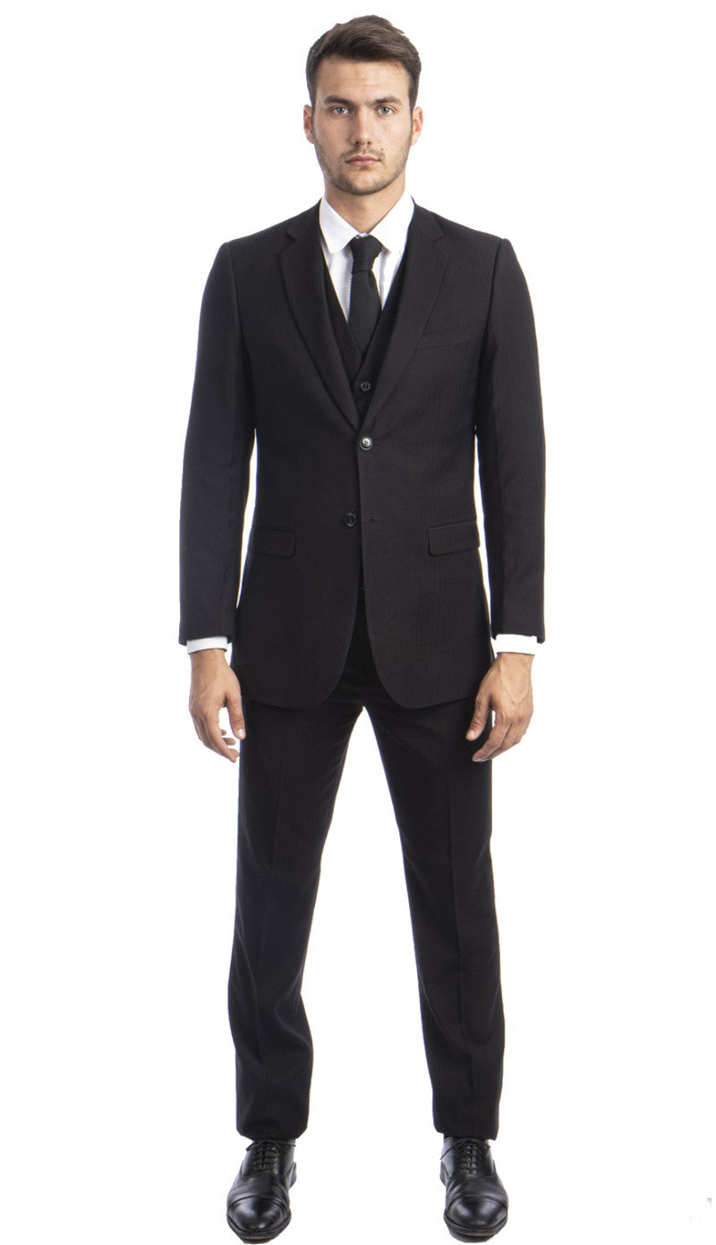 Tazzio Mens Suit M272H-01-BLACK