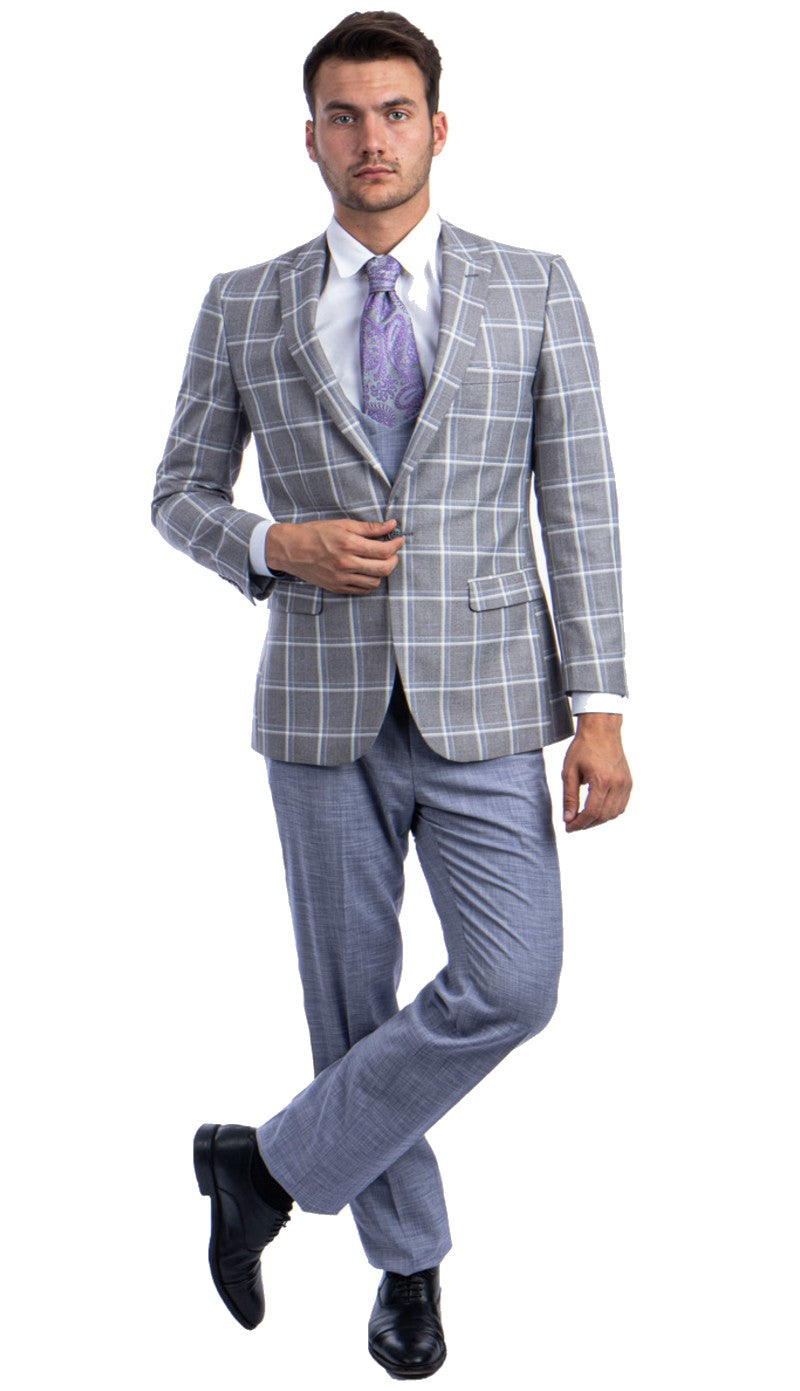 TazZio M285H-03-GRAY-LT.BLUE Unisex