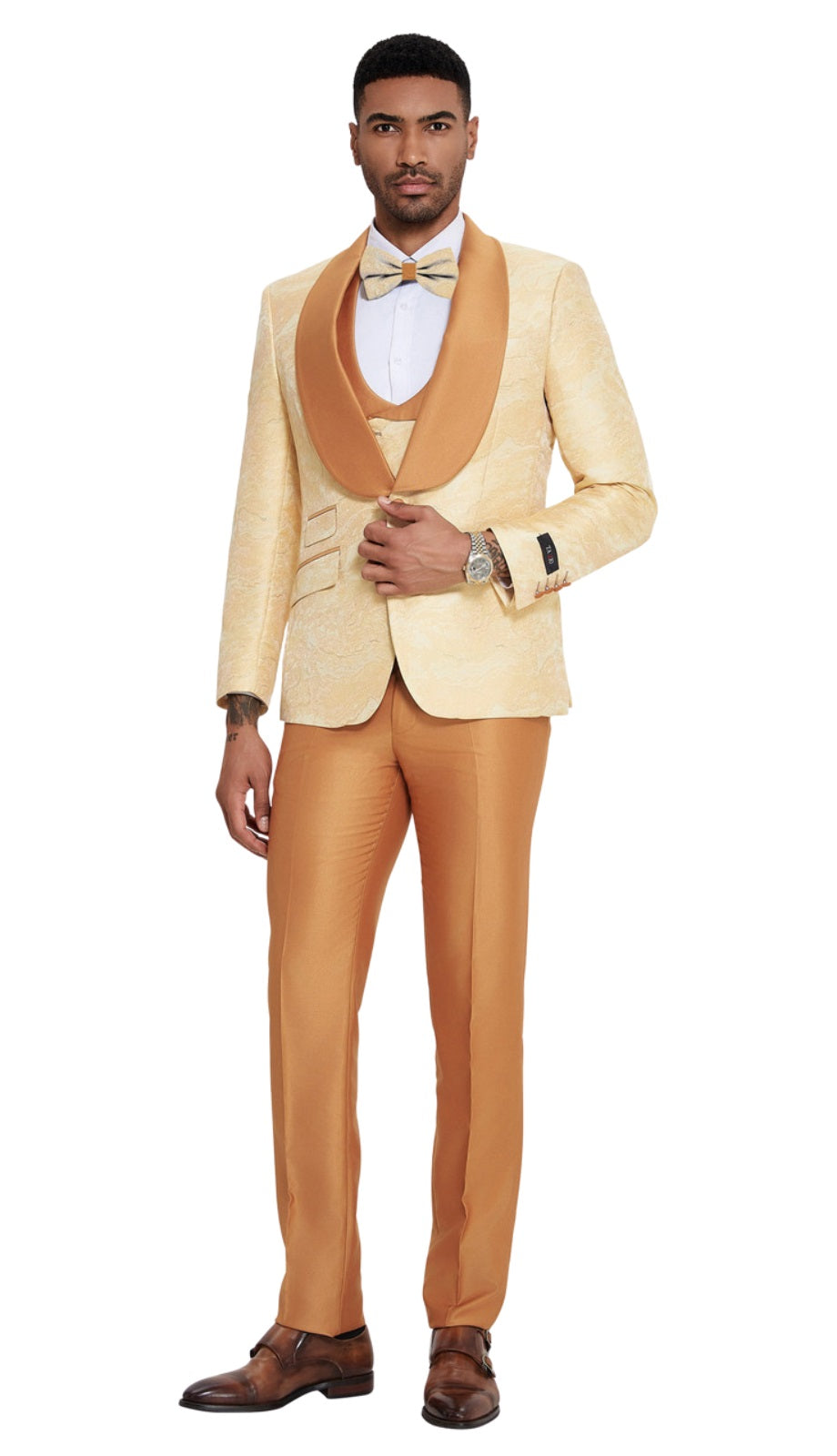Tazzio M410SK-ORG Mens Suit