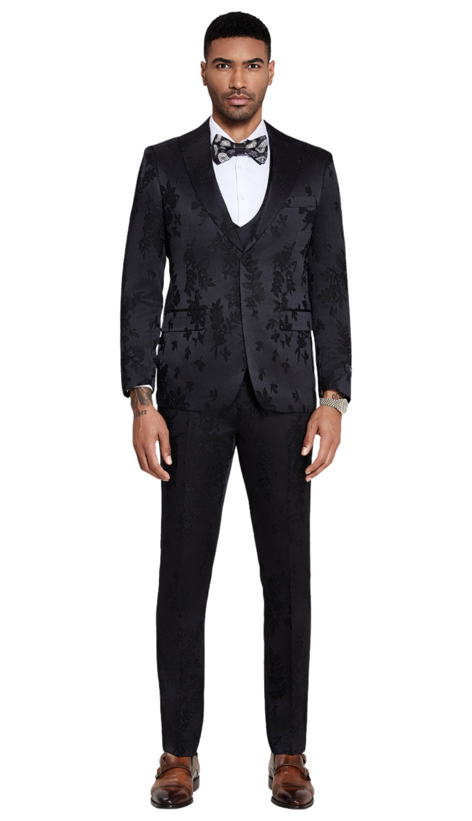 Tazzio M414SK-01-BALCK Mens Suit