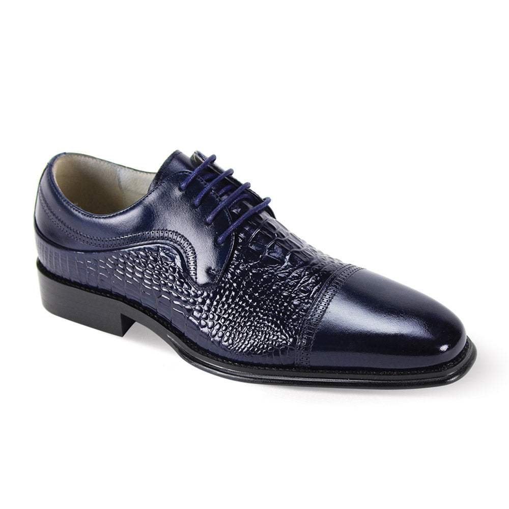Giovanni Leather Dress Shoes-MATTIAS-BLU