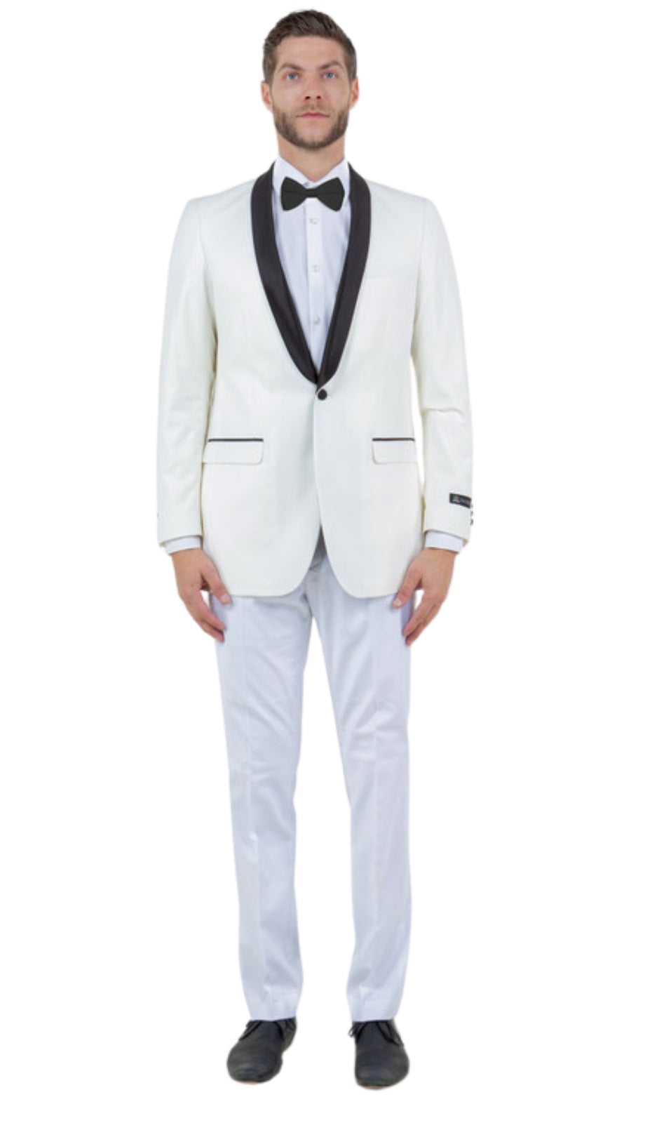 Tazzio MJ118S-IVO-BLK Mens Sports Coat