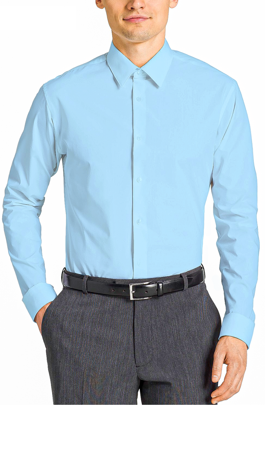 Tazzio Mens Dress Shitrs MSH30-03-SKY BLUE