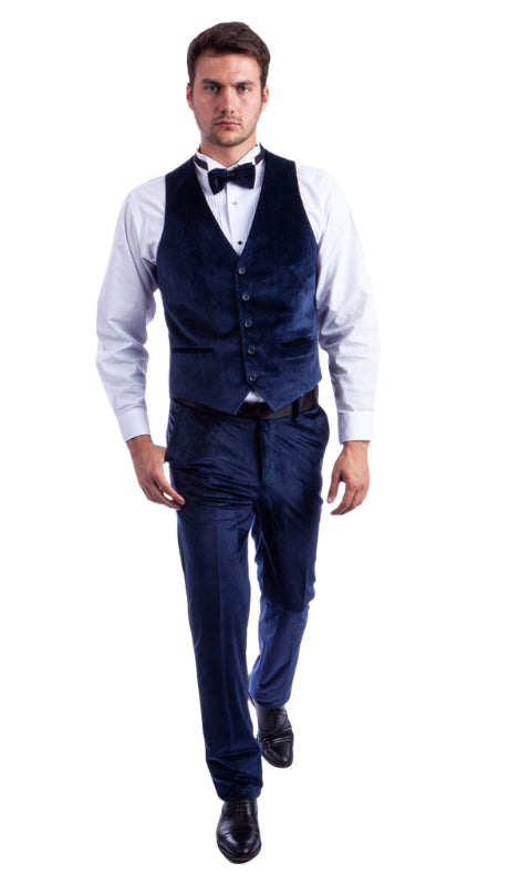 Tazzio MV107H-02-BLUE Mens Vest