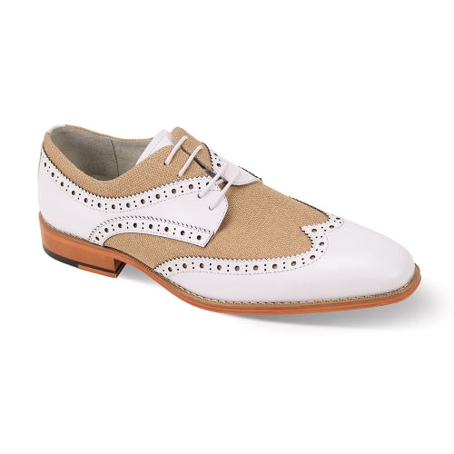 Giovanni NICO-WHT-NAT Unisex Dress Shoes