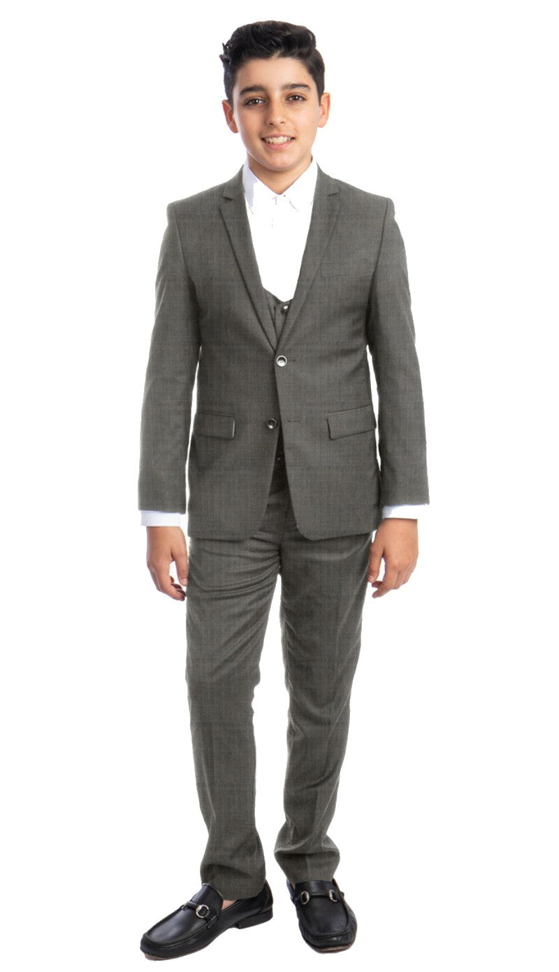 PERRY ELLIS PB401-03-LIGHT-GRY Boys Suit