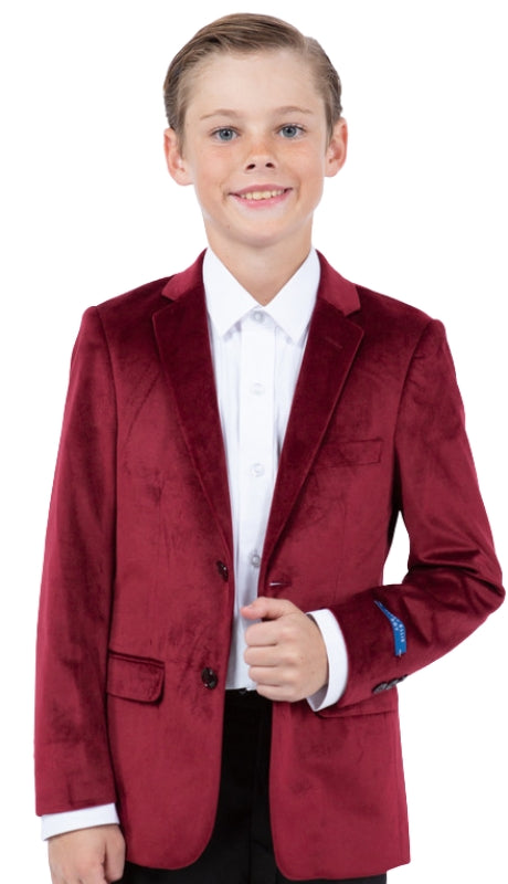 PERRY ELLIS PBJ386-03-BURG Boys Suit