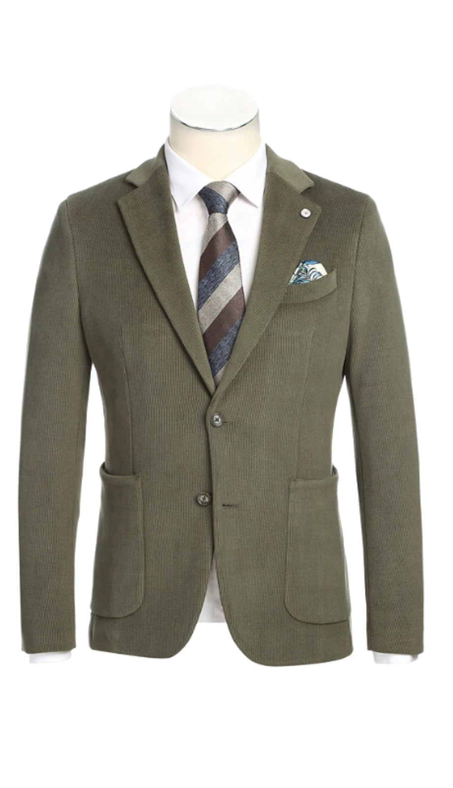 Pellagio Mens Blazer PF24-8-OLIVE