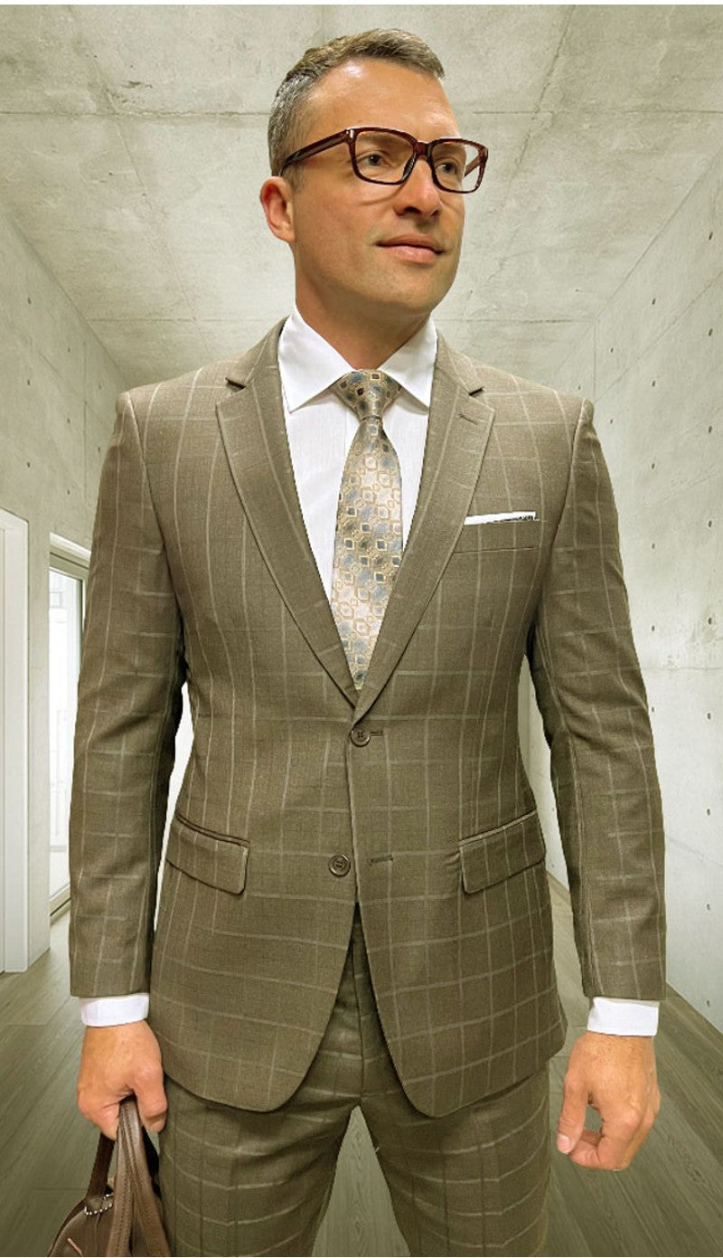 Statement PRT-101-BRZ Mens Suit