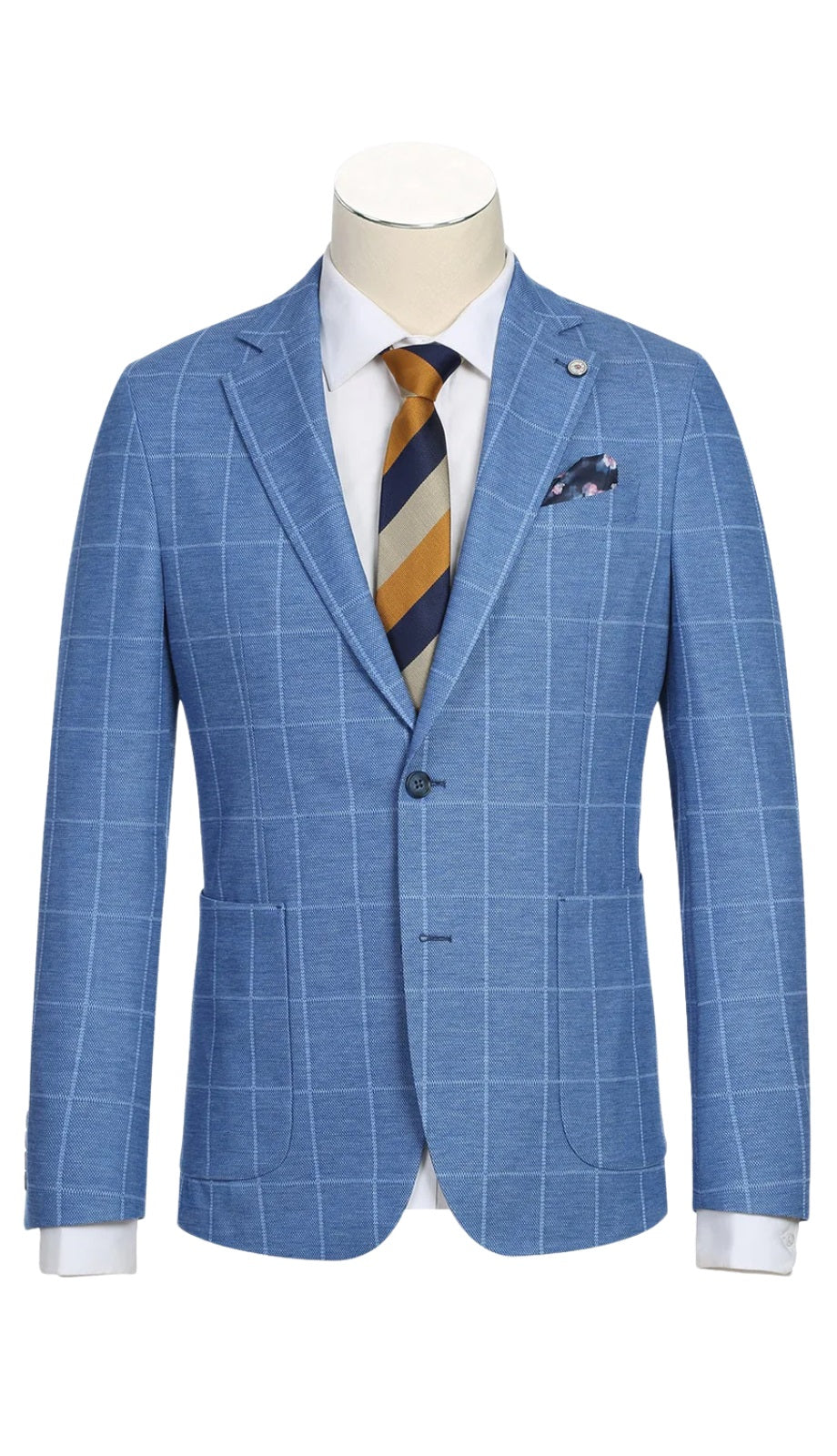 Pellagio Mens Blazer PS23-6-BLU-PLAID