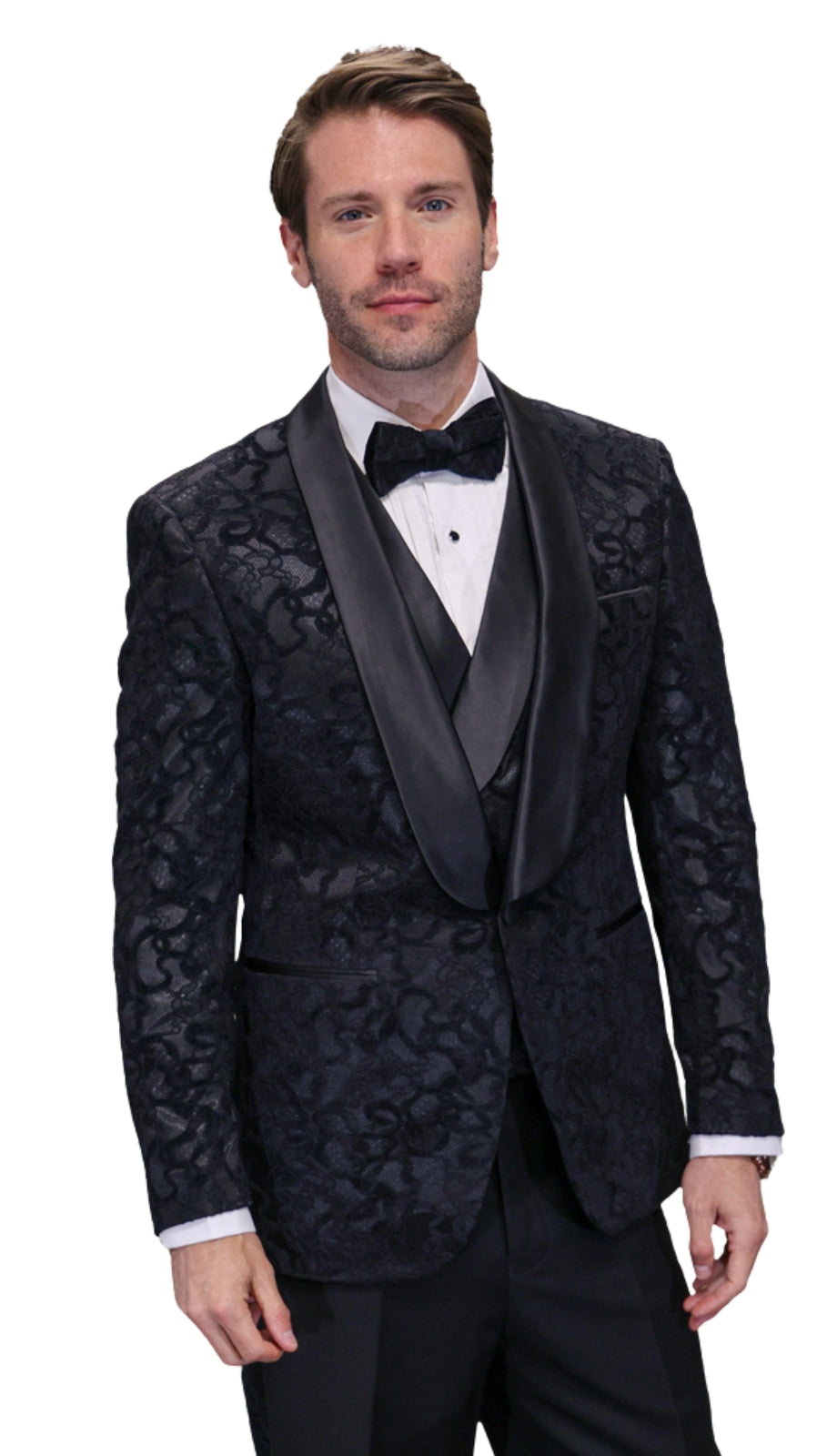 Statement REGENCY SATIN TRIM Mens Suit